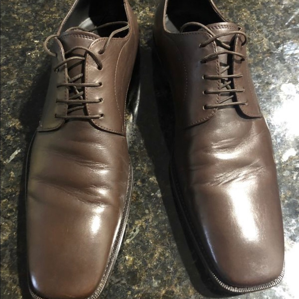 Hugo Boss dress shoes 11 (shoes are 10.5, but runs big; size 11), Leather Brown